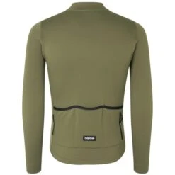 GripGrab Gravelin Merinotech Thermo Langarmtrikot - Olive Green -Gripgrab gripgrab gravelin merinotech thermal long sleeve jersey olive green 12 1558254