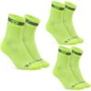 GripGrab Hi-Vis Regular Cut 3PACK Socken - Yellow Hi-Vis -Gripgrab gripgrab hi vis regular cut 3pack socks yellow hi vis 12 1198690