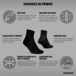GripGrab Lightweight Airflow Short Socken - Schwarz -Gripgrab gripgrab lightweight airflow short socks black2 1183454