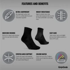 GripGrab Lightweight Airflow Short Socken - Schwarz -Gripgrab gripgrab lightweight airflow short socks black5 1183457