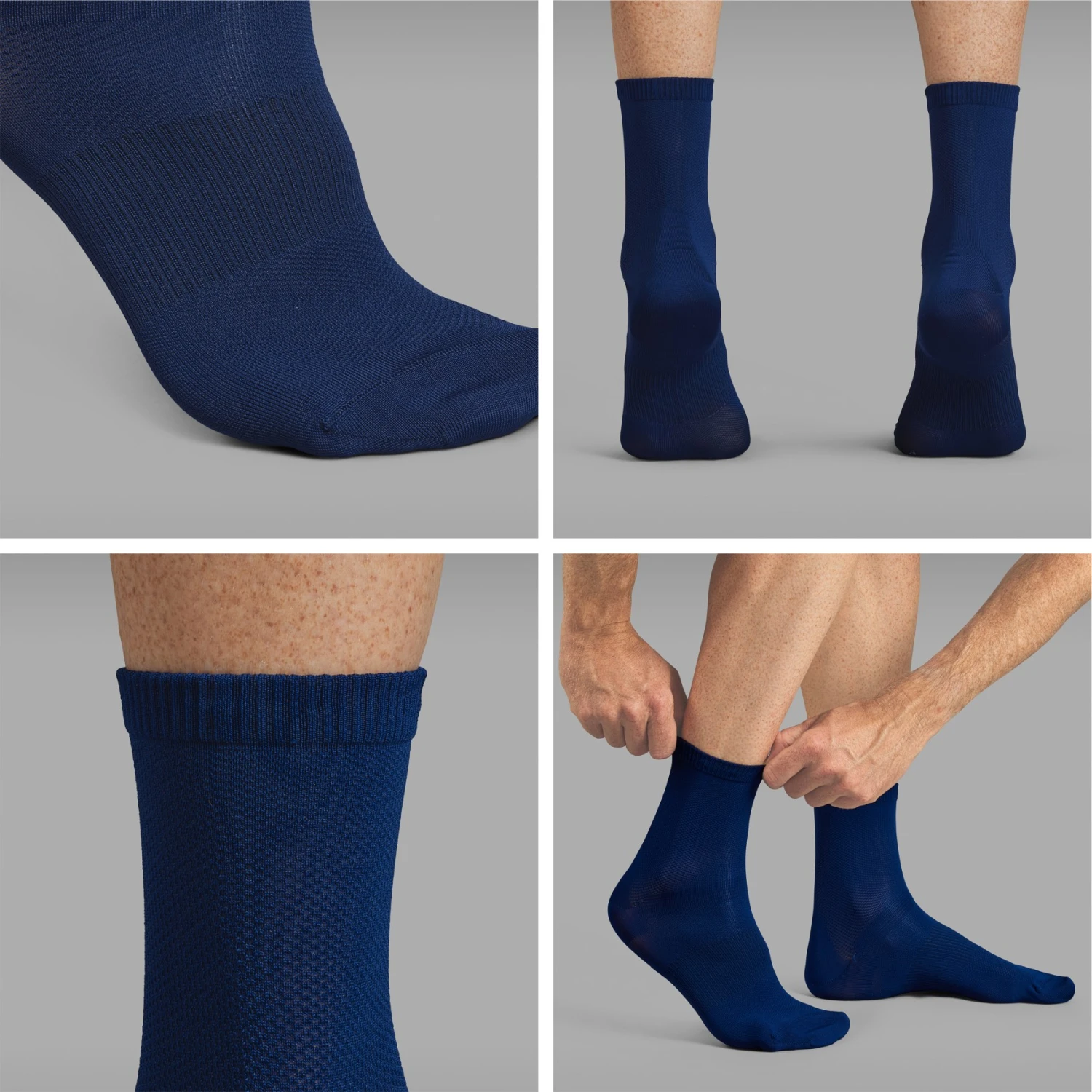 GripGrab Lightweight Airflow Short Socken - Navy Blue 4 GripGrab Lightweight Airflow Short Socken - Navy Blue – Bild 2