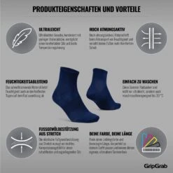 GripGrab Lightweight Airflow Short Socken - Navy Blue 26 GripGrab Lightweight Airflow Short Socken - Navy Blue -Gripgrab gripgrab lightweight airflow short socks navy blue 3 1183795
