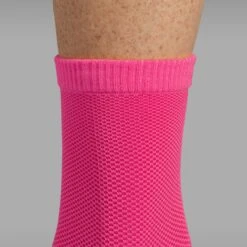 GripGrab Lightweight Airflow Short Socken - Pink Hi-Vis -Gripgrab gripgrab lightweight airflow short socks pink hi vis 2 1183736