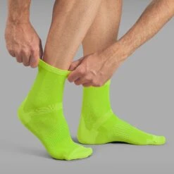 GripGrab Lightweight Airflow Short Socken - Yellow Hi-Vis -Gripgrab gripgrab lightweight airflow short socks yellow hi vis 11 1183665
