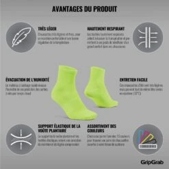 GripGrab Lightweight Airflow Short Socken - Yellow Hi-Vis -Gripgrab gripgrab lightweight airflow short socks yellow hi vis 2 1183670