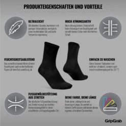 GripGrab Lightweight Airflow Socken - Schwarz -Gripgrab gripgrab lightweight airflow socks black 2 1184587