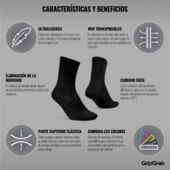 GripGrab Lightweight Airflow Socken - Schwarz -Gripgrab gripgrab lightweight airflow socks black 3 1184589