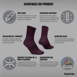 GripGrab Lightweight Airflow Socken - Dark Red -Gripgrab gripgrab lightweight airflow socks dark red 15 1184912