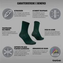 GripGrab Lightweight Airflow Socken - Grün -Gripgrab gripgrab lightweight airflow socks green 14 1184869