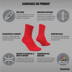 GripGrab Lightweight Airflow Socken - Rot -Gripgrab gripgrab lightweight airflow socks red 6 1184671