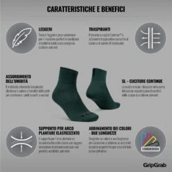 GripGrab Lightweight SL Short Socken - Green -Gripgrab gripgrab lightweight sl short socks green 16 1199053