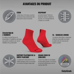 GripGrab Lightweight SL Short Socken - Red -Gripgrab gripgrab lightweight sl short socks red 6 1198966