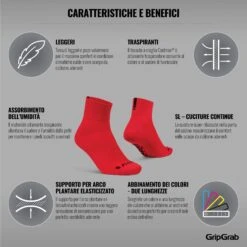 GripGrab Lightweight SL Short Socken - Red -Gripgrab gripgrab lightweight sl short socks red 7 1198967