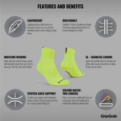 GripGrab Lightweight SL Short Socken - Yellow Hi-Vis 26 GripGrab Lightweight SL Short Socken - Yellow Hi-Vis -Gripgrab gripgrab lightweight sl short socks yellow hi vis 11 1199008