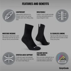 GripGrab Lightweight SL Socken - Black -Gripgrab gripgrab lightweight sl socks black 12 1199176