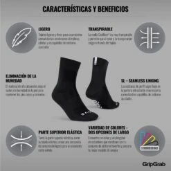 GripGrab Lightweight SL Socken - Black -Gripgrab gripgrab lightweight sl socks black 14 1199178