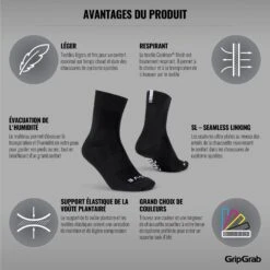 GripGrab Lightweight SL Socken - Black -Gripgrab gripgrab lightweight sl socks black 15 1199179