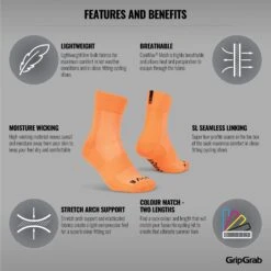 GripGrab Lightweight SL Socken - Orange Hi-Vis 27 GripGrab Lightweight SL Socken - Orange Hi-Vis -Gripgrab gripgrab lightweight sl socks orange hi vis 2 1199283