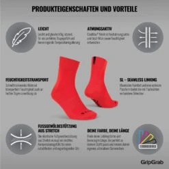 GripGrab Lightweight SL Socken - Red -Gripgrab gripgrab lightweight sl socks red 13 1199219