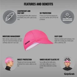 GripGrab Leichte Sommer Cycling Radmütze - Pink -Gripgrab gripgrab lightweight summer cycling cap 2022 pink 3 1185644