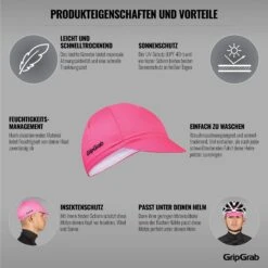 GripGrab Leichte Sommer Cycling Radmütze - Pink -Gripgrab gripgrab lightweight summer cycling cap 2022 pink 4 1185645