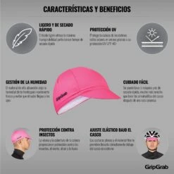 GripGrab Leichte Sommer Cycling Radmütze - Pink -Gripgrab gripgrab lightweight summer cycling cap 2022 pink 5 1185646