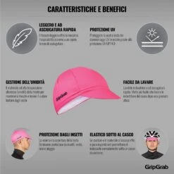 GripGrab Leichte Sommer Cycling Radmütze - Pink -Gripgrab gripgrab lightweight summer cycling cap 2022 pink 7 1185649