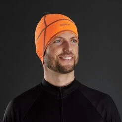 GripGrab Leichte Thermo Hi-Vis Unterhelm Mütze - Orange Hi-Vis -Gripgrab gripgrab lightweight thermal hi vis skull cap orange hi vis 2 1078799