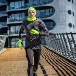 GripGrab Leichte Thermo Hi-Vis Unterhelm Mütze - Yellow Hi-Vis -Gripgrab gripgrab lightweight thermal hi vis skull cap yellow hi vis 5 1078808