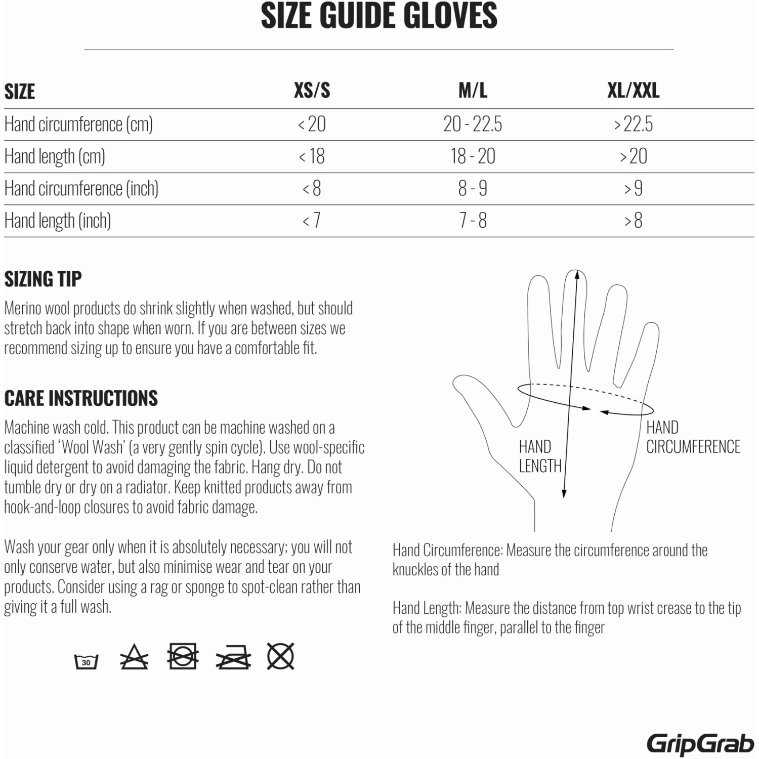 GripGrab Merino Unterzieh Handschuh - Black 15 GripGrab Merino Unterzieh Handschuh - Black – Bild 13