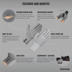 GripGrab Merino Unterzieh Handschuh - Grey -Gripgrab gripgrab merino liner glove grey 1 1093659