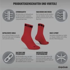 GripGrab Merino Winter Socken - Red -Gripgrab gripgrab merino winter sock red 4 1094324
