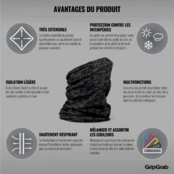 GripGrab Multifunktions Halstuch - Black -Gripgrab gripgrab multifunctional neck warmer black 6 1199712