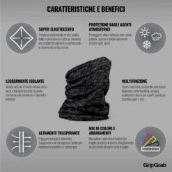 GripGrab Multifunktions Halstuch - Black -Gripgrab gripgrab multifunctional neck warmer black 7 1199713