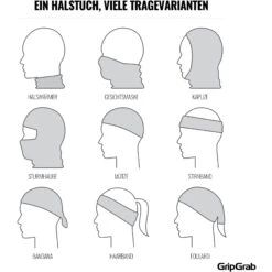 GripGrab Multifunktions Halstuch - Red -Gripgrab gripgrab multifunctional neck warmer black 9 1199734 4