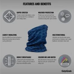 GripGrab Multifunktions Halstuch - Navy -Gripgrab gripgrab multifunctional neck warmer navy 2 1199821