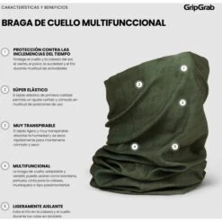 GripGrab Multifunktions Halstuch - Olive Green -Gripgrab gripgrab multifunctional neck warmer olive green 4 1558133