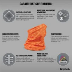 GripGrab Multifunktions Halstuch - Orange -Gripgrab gripgrab multifunctional neck warmer orange 10 1199797