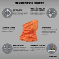GripGrab Multifunktions Halstuch - Orange -Gripgrab gripgrab multifunctional neck warmer orange 8 1199795