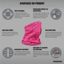 GripGrab Multifunktions Halstuch - Pink -Gripgrab gripgrab multifunctional neck warmer pink 7 1199809
