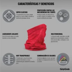GripGrab Multifunktions Halstuch - Red -Gripgrab gripgrab multifunctional neck warmer red 5 1199756
