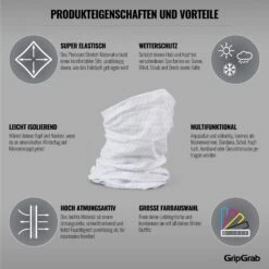 GripGrab Multifunktions Halstuch - White -Gripgrab gripgrab multifunctional neck warmer white 4 1199740