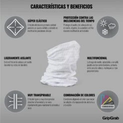 GripGrab Multifunktions Halstuch - White -Gripgrab gripgrab multifunctional neck warmer white 5 1199741