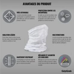 GripGrab Multifunktions Halstuch - White -Gripgrab gripgrab multifunctional neck warmer white 6 1199742