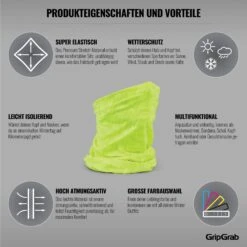 GripGrab Multifunktions Halstuch - Yellow Hi-Vis -Gripgrab gripgrab multifunctional neck warmer yellow hi vis 4 1199770