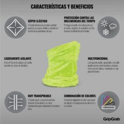 GripGrab Multifunktions Halstuch - Yellow Hi-Vis -Gripgrab gripgrab multifunctional neck warmer yellow hi vis 5 1199772