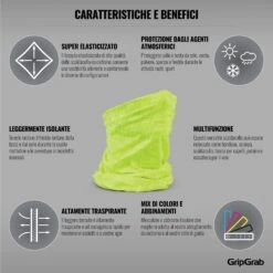 GripGrab Multifunktions Halstuch - Yellow Hi-Vis -Gripgrab gripgrab multifunctional neck warmer yellow hi vis 7 1199775
