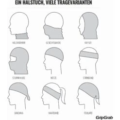 GripGrab Freedom Warp Knitted Seamless Multifunktions Halstuch - Navy Blue -Gripgrab gripgrab multifunctional thermal fleece neck warmer black 12 1094773 4