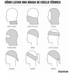 GripGrab Freedom Warp Knitted Seamless Multifunktions Halstuch - Navy Blue -Gripgrab gripgrab multifunctional thermal fleece neck warmer black 13 1094774 4