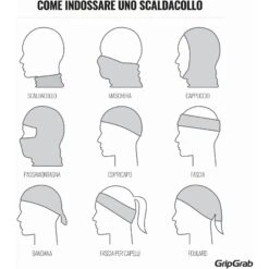 GripGrab Multifunctional Thermal Fleece Halstuch - Black -Gripgrab gripgrab multifunctional thermal fleece neck warmer black 14 1094775